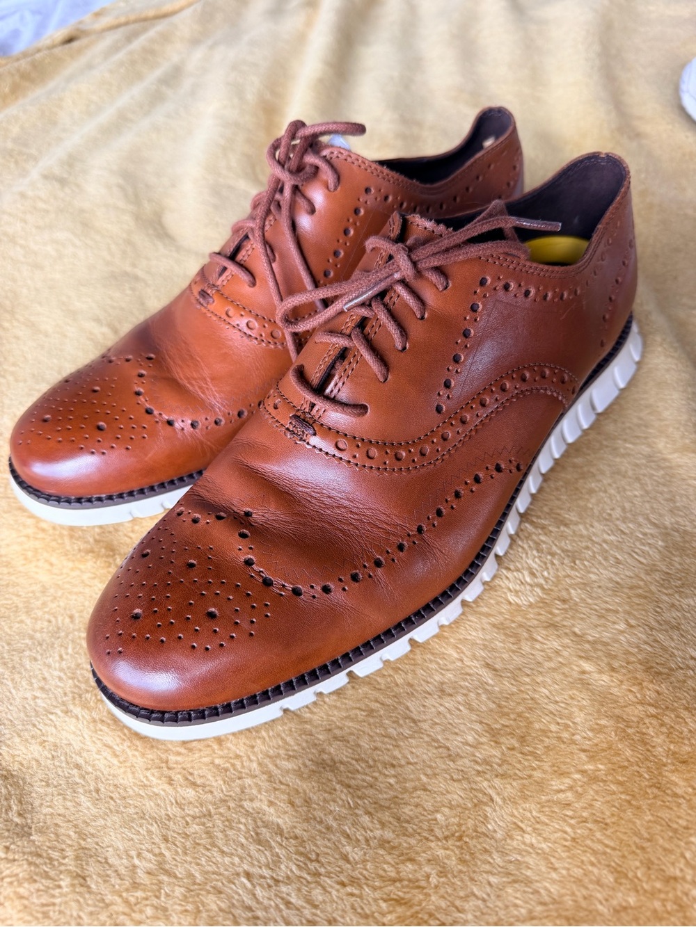 Cole Haan ZeroGrand Wingtip Oxford Men’s Brown Leather | size 9.5W